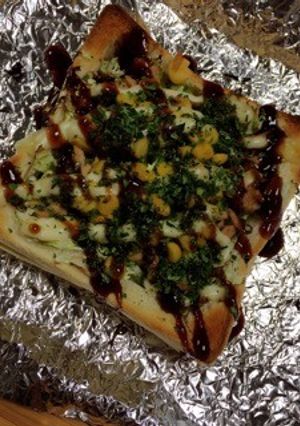 ツナコーンのお好み焼きトースト-レシピのメイン写真
