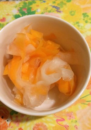10分で紅白なます-レシピのメイン写真