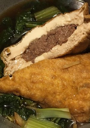 厚揚げの挽肉サンド煮-レシピのメイン写真