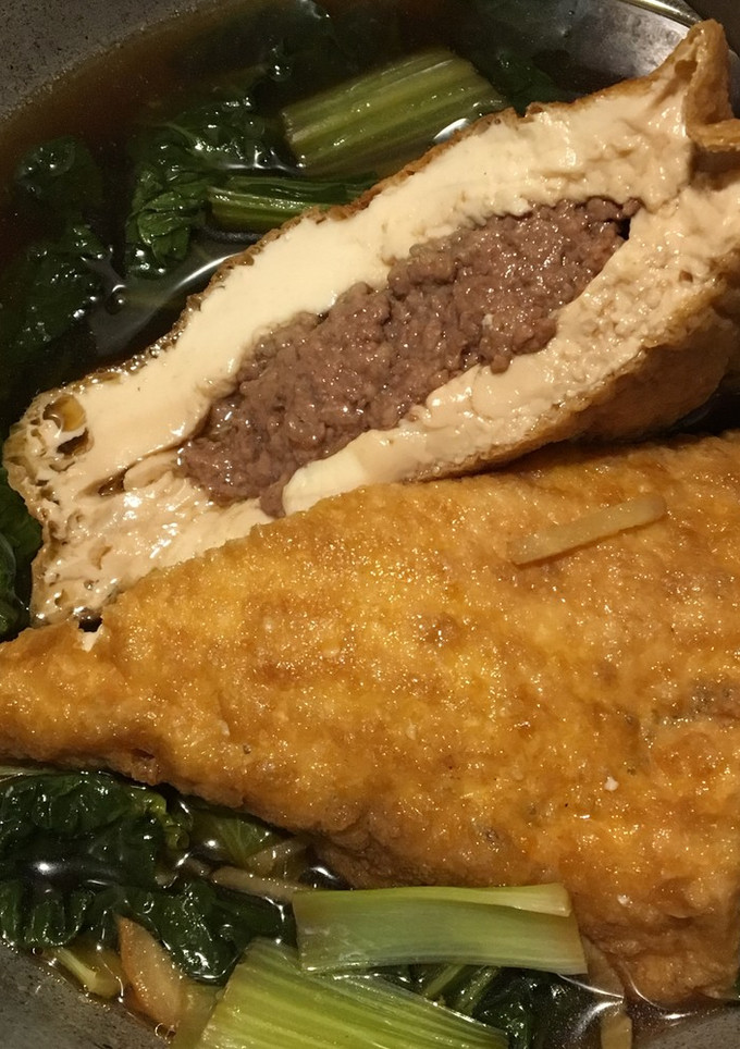 厚揚げの挽肉サンド煮-レシピのメイン写真