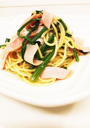 ほうれん草とハムの和風パスタ-レシピのメイン写真