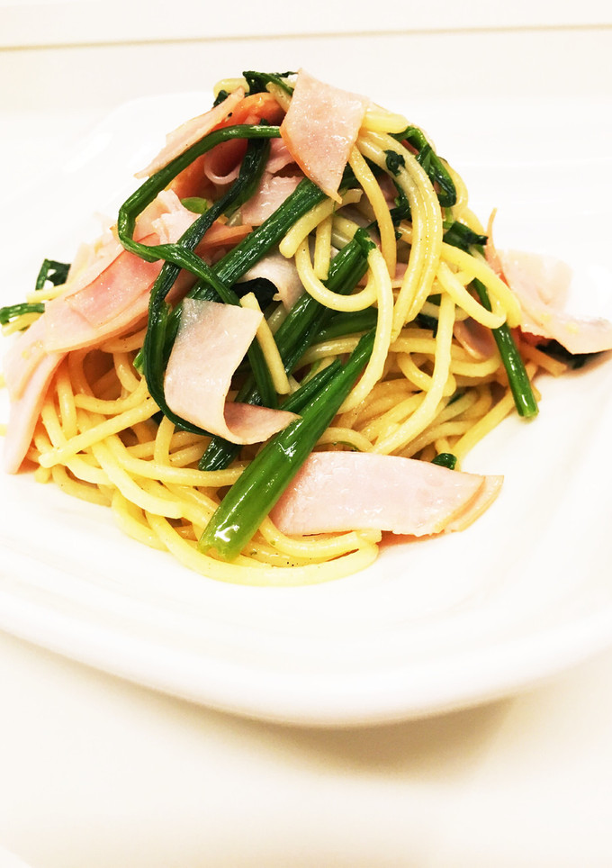 ほうれん草とハムの和風パスタ-レシピのメイン写真