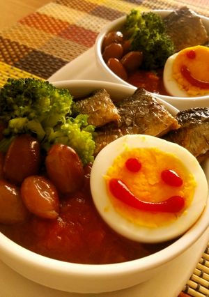 さんまとトマトソースで♪イタリアンカマン-レシピのメイン写真