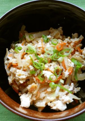 大根とにんじんんのいり豆腐-レシピのメイン写真