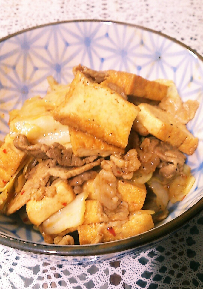 厚揚げでかさ増し♪回鍋肉風-レシピのメイン写真