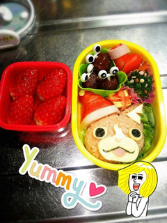 妖怪ウオッチのクリスマスキャラ弁-レシピのメイン写真