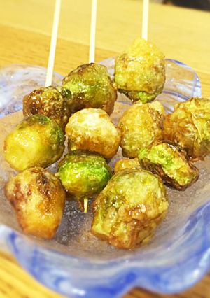 芽キャベツのカリカリみたらし団子風-レシピのメイン写真