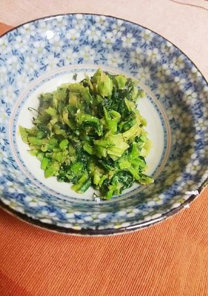 常備菜！かぶの葉de味噌炒め（よごし）♪-レシピのメイン写真