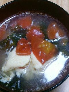 5分で簡単♪トマトと卵のスープ-レシピのメイン写真