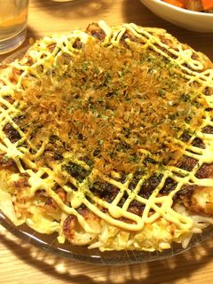 もやしとキャベツの肉無ヘルシーお好み焼き-レシピのメイン写真