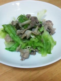 豚肉ときのことキャベツの炒めもの-レシピのメイン写真