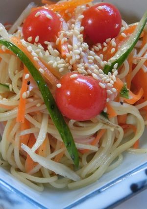 ✿根菜サラダはワンポットパスタで✿-レシピのメイン写真