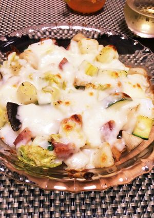 冷蔵庫☆残り野菜 ごろごろ野菜チーズ焼き-レシピのメイン写真