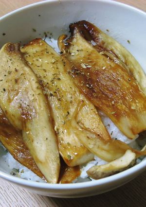 超簡単♪エリンギのっけるだけ丼-レシピのメイン写真