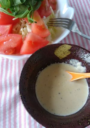 ちょっぴり醤油味のチーズドレッシング♪-レシピのメイン写真