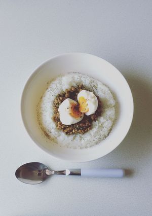 ひきにくとかいわれのドライカレー丼-レシピのメイン写真