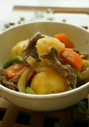 mゴロゴロじゃがいもの肉じゃが-レシピのメイン写真