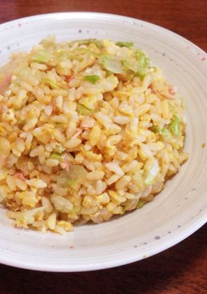 干しエビと鮭とレタスのチャーハン-レシピのメイン写真