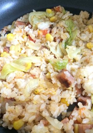 イタ飯☆トマチーバジル炒飯-レシピのメイン写真