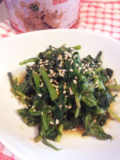 春菊の簡単中華風炒め-レシピのメイン写真