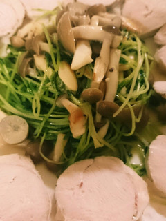 鳥ハム&豆苗しめじソテー-レシピのメイン写真