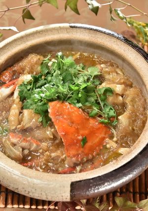 チューボーですよ！カニと春雨の土鍋煮込み-レシピのメイン写真