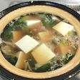 ホタテのあんかけ湯豆腐