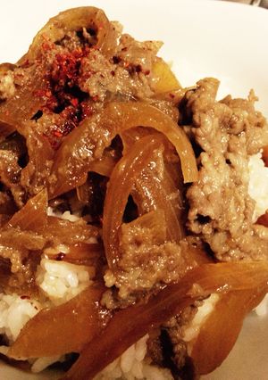 プロテアーゼで柔らか牛丼-レシピのメイン写真