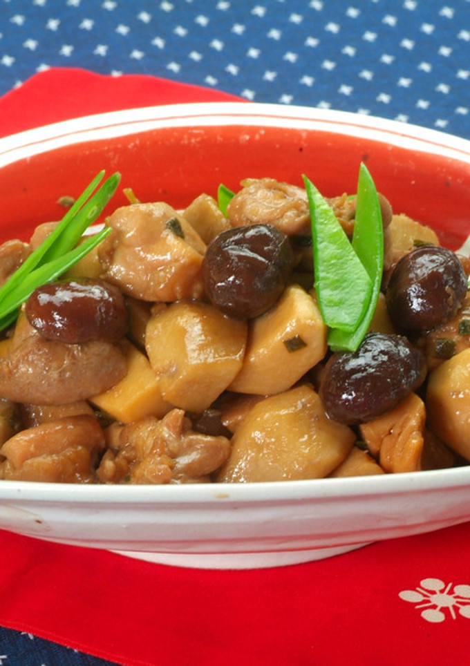 鶏肉と栗の炒め煮-レシピのメイン写真