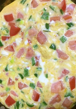 野菜たっぷり簡単オムレツ-レシピのメイン写真