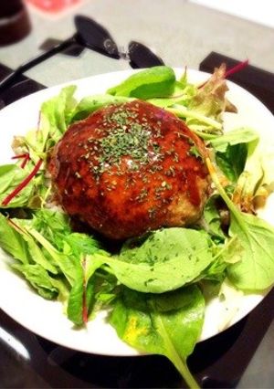 パン粉不要！割れないジューシーハンバーグ-レシピのメイン写真