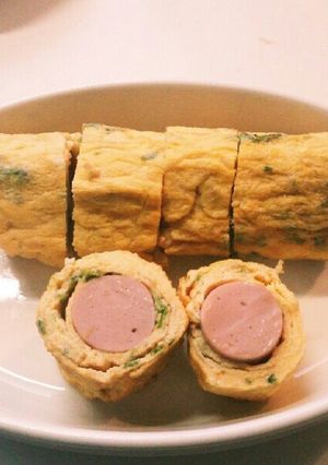 魚肉ソーセージとあおさの玉子焼き-レシピのメイン写真