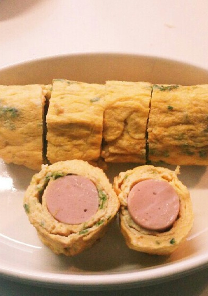 魚肉ソーセージとあおさの玉子焼き-レシピのメイン写真