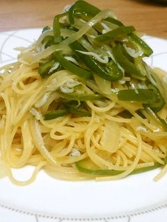ピーマンとしらすの和風パスタ-レシピのメイン写真
