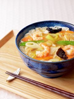 五目あんかけ温麺(うーめん)-レシピのメイン写真