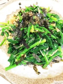 ほうれん草となめたけの簡単和え-レシピのメイン写真