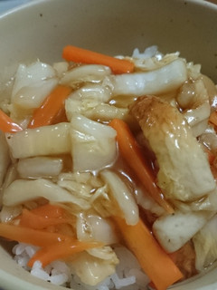白菜とちくわの中華丼-レシピのメイン写真