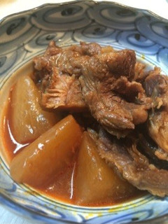 圧力鍋で時短!韓国風 牛すじ大根煮-レシピのメイン写真