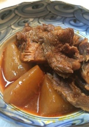 圧力鍋で時短！韓国風 牛すじ大根煮-レシピのメイン写真