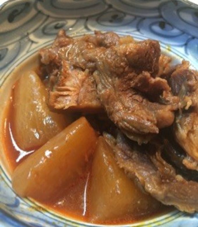 圧力鍋で時短！韓国風 牛すじ大根煮 by mango☆ 【クックパッド】 簡単