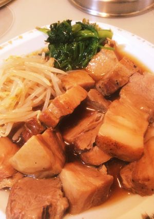 創味シャンタンDXで作るご飯が進む角煮-レシピのメイン写真