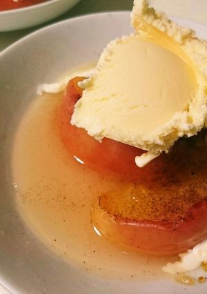 レンジで出来る「焼きリンゴ」-レシピのメイン写真