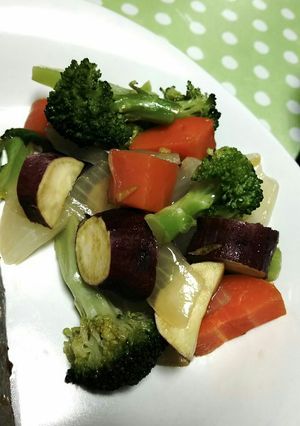 柚子ドレッシングをまとった野菜達-レシピのメイン写真