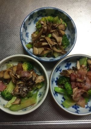 ブロッコリーとキノコのシャンタン炒め-レシピのメイン写真