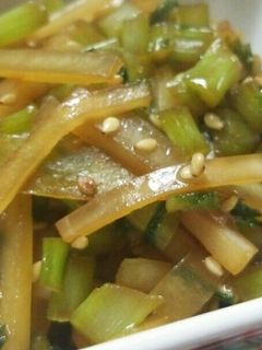 節約☆大根の皮と葉のきんぴら-レシピのメイン写真