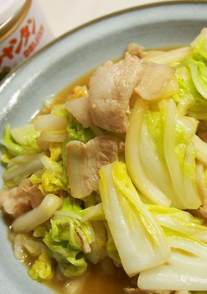 シンプル☆白菜と豚バラの炒め物-レシピのメイン写真