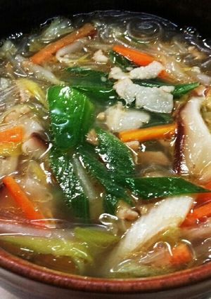 たっぷり野菜と春雨の中華スープ-レシピのメイン写真