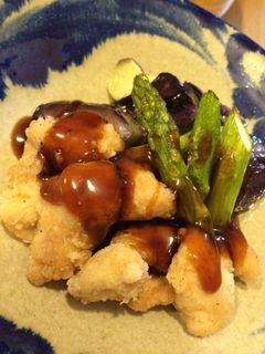 ささみ唐揚げの三杯酢あんかけ-レシピのメイン写真