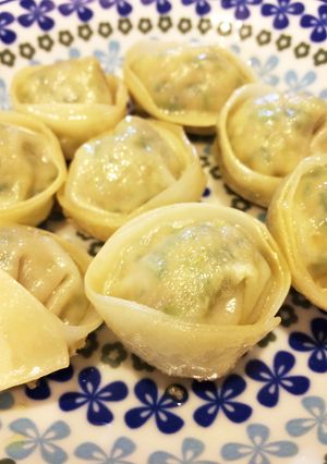 丸い。とり餃子をポン酢で-レシピのメイン写真