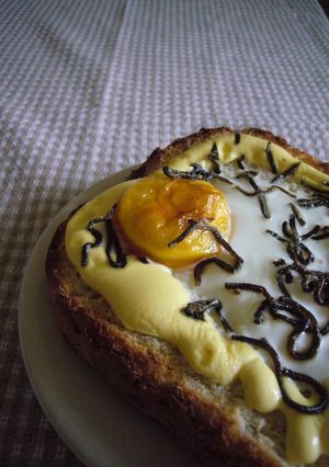 簡単★塩コンブde目玉焼きトースト-レシピのメイン写真